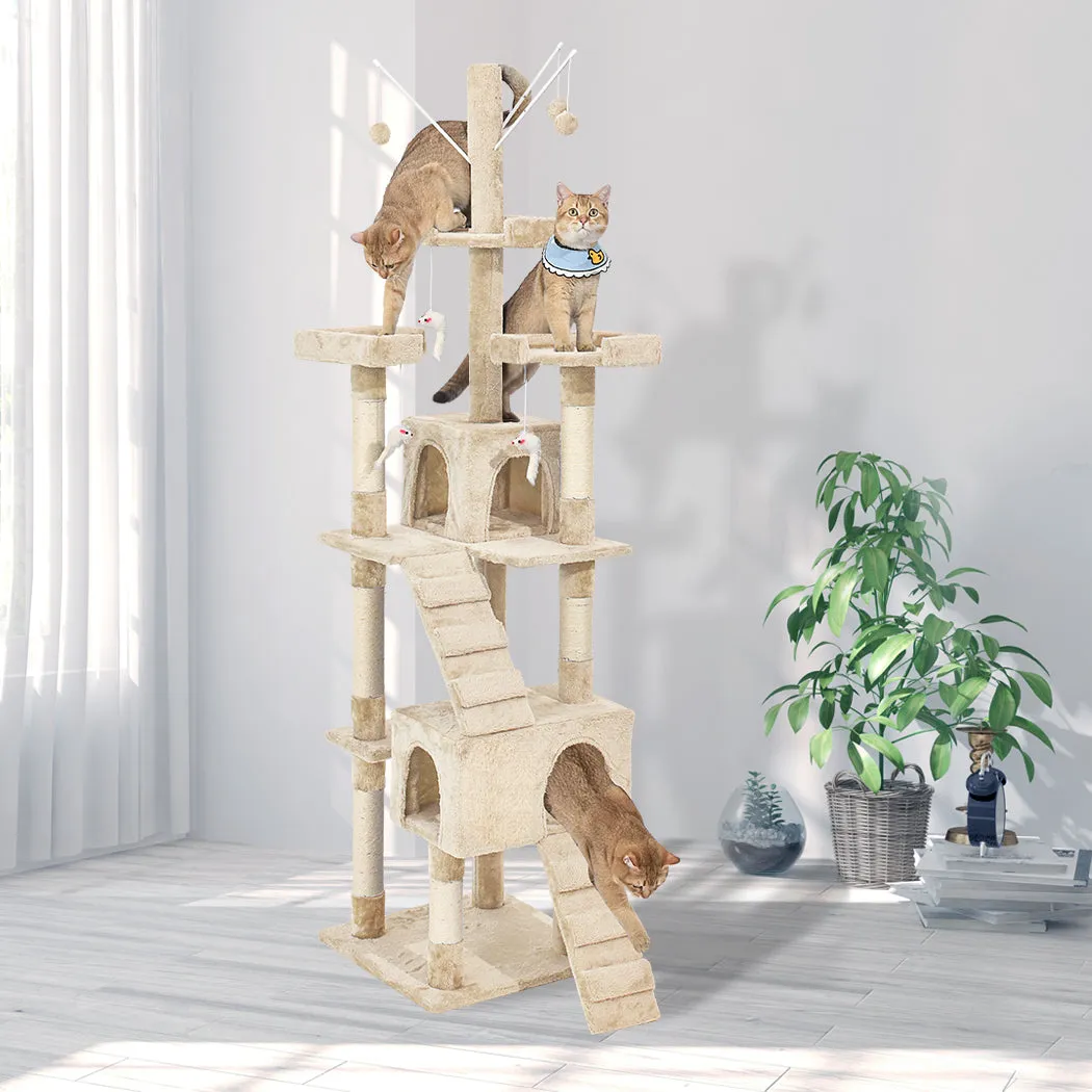 2.1M Cat Scratching Post Tree Gym House Condo Furniture Scratcher Tower