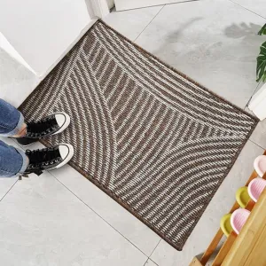 50x80cm Brown Absorbent Non-slip Bathroom Mat