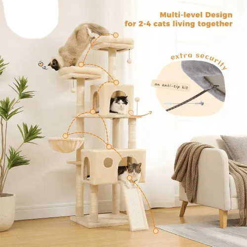 63.8" CAT SCRATCHING POST / TREE / POLE