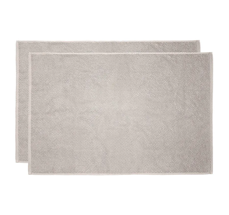 Angove 2 Piece 950GSM Cotton Bath Mat Set Pebble