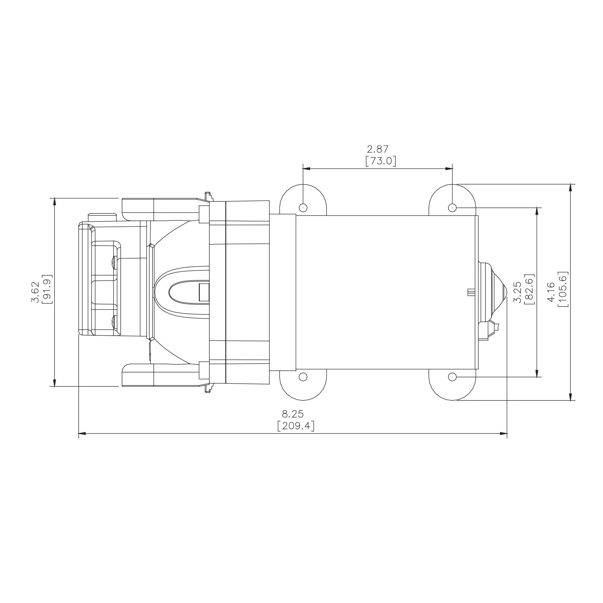 Aussie Traveller 12V RV Water Pump - 7.6LPM