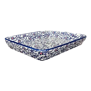 Baker, Rectangular, Shallow, 9" x 11" in "Blue Canopy" by Manufaktura | P104U-IS04