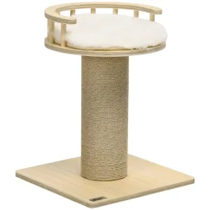 Cat Tower with Jute Scratching Post, 52cm - Natural