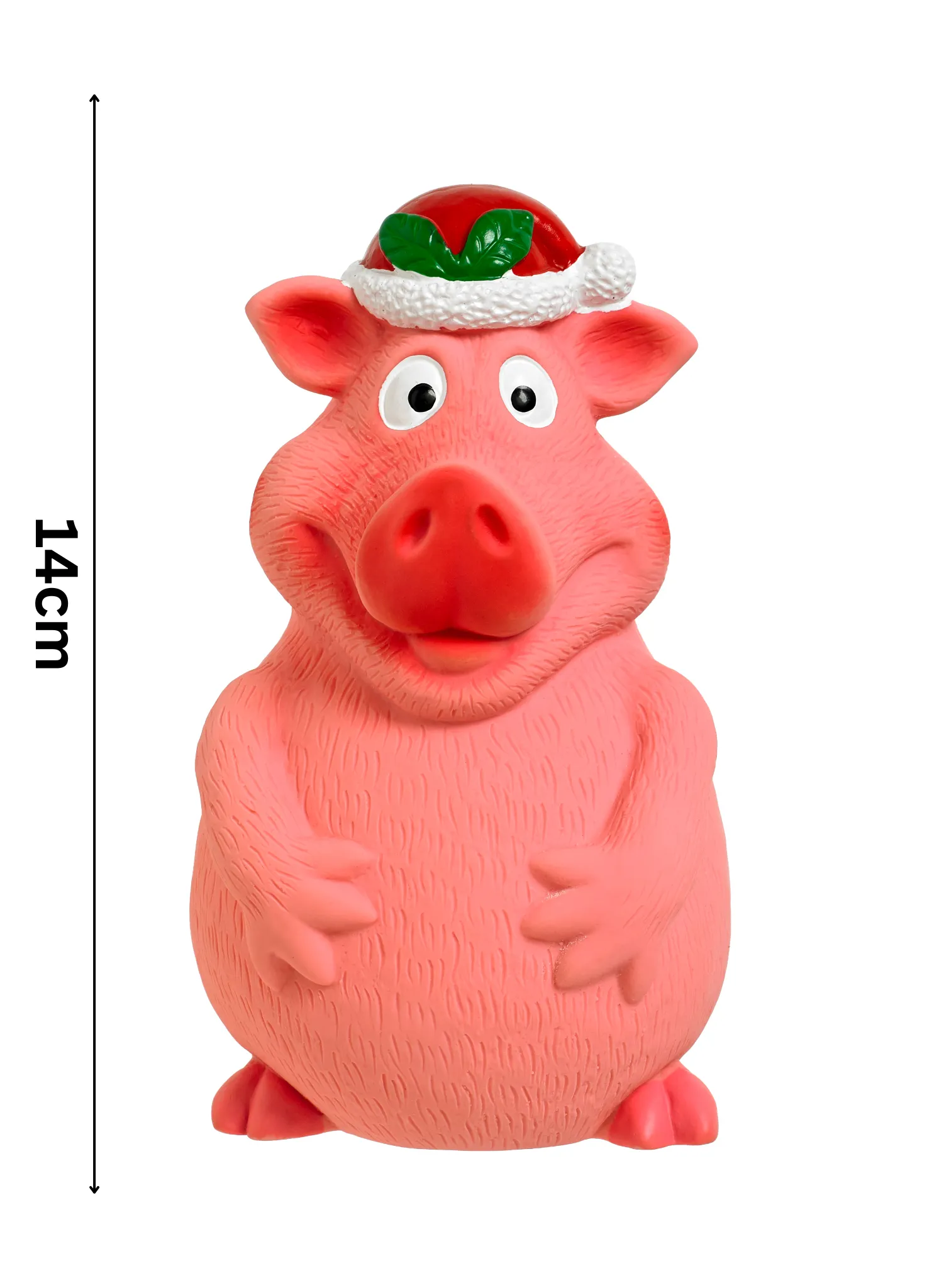 Christmas Smiley Pig | Festive Latex Honking Dog Toy