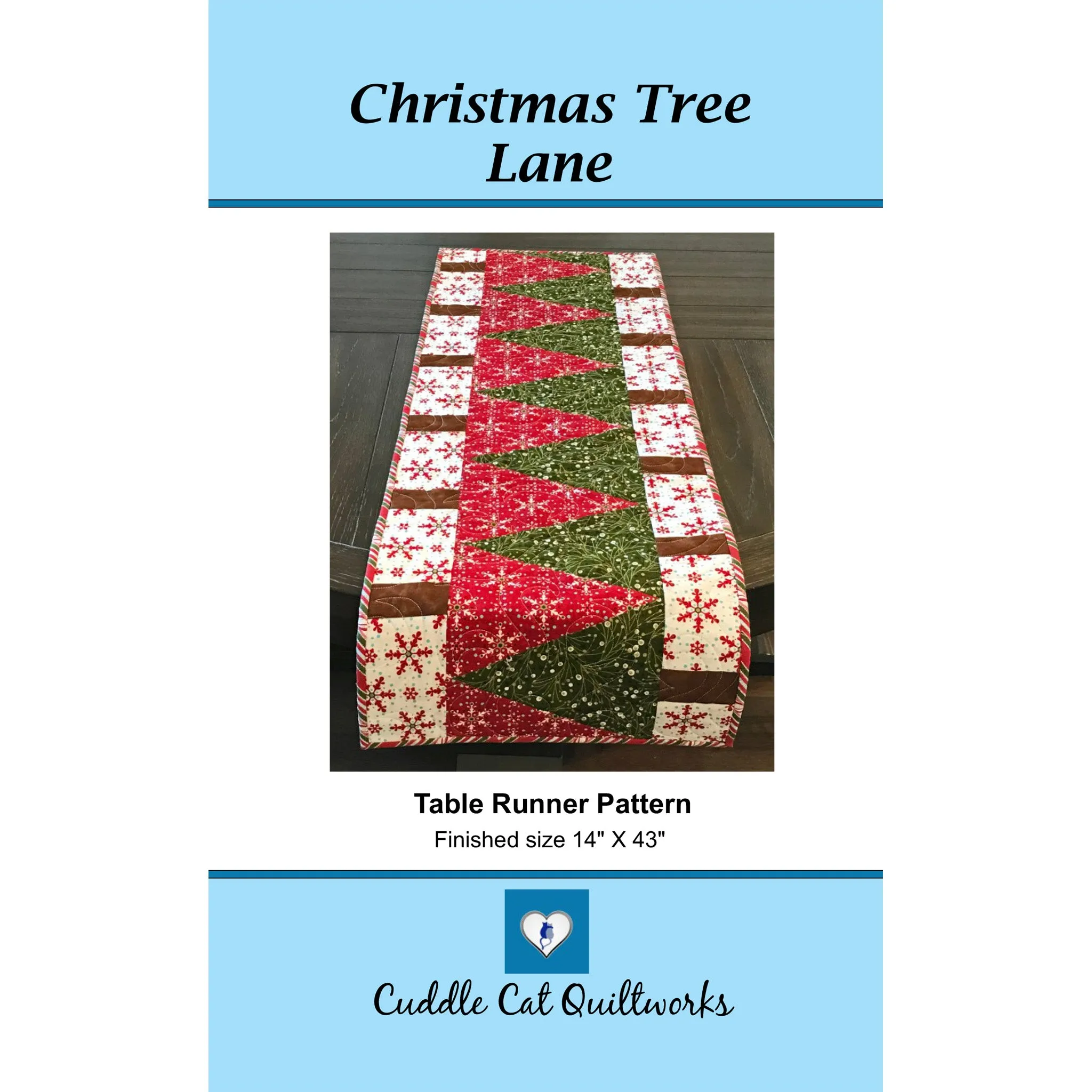 Christmas Tree Lane Quilt Pattern CCQ-064 - Paper Pattern