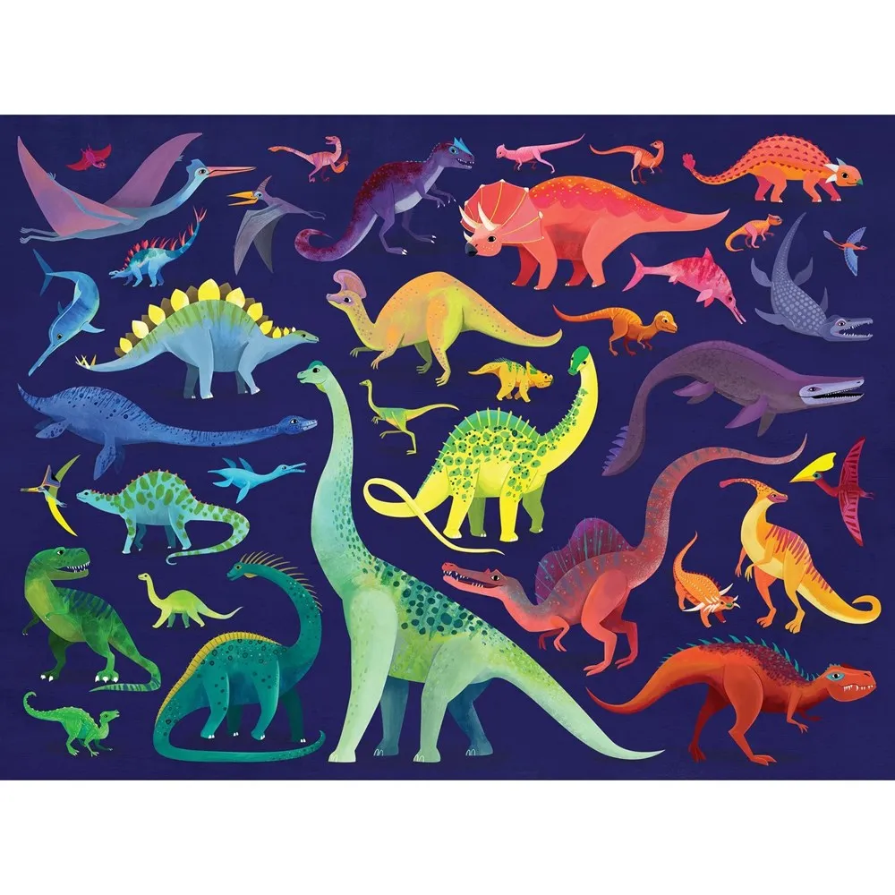 Crocodile Creek: 500pc Family Puzzle Dino World