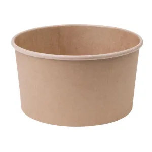 Fiesta Compostable Round Kraft Salad Bowls 1000ml / 35oz (Pack of 300)