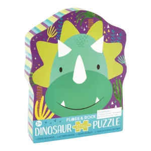 Floss & Rock 12 Piece Shaped Jigsaw in Shaped Box - Dinosaur