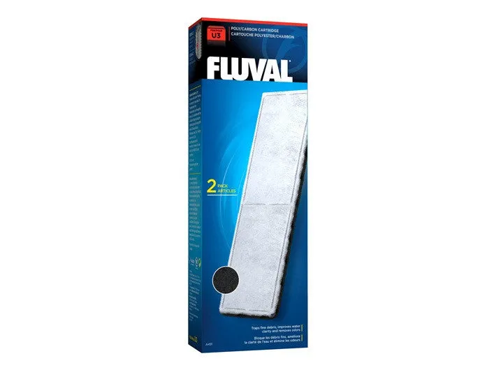 Fluval "U" Poly/Carbon Cartridge Filters; Available in 3 sizes