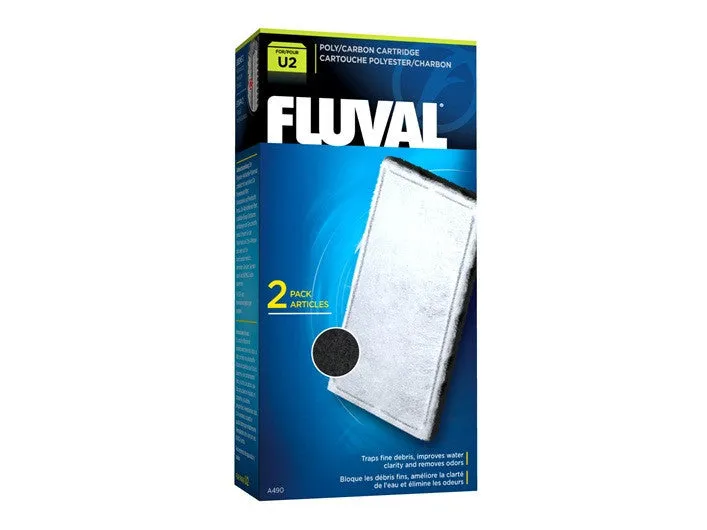 Fluval "U" Poly/Carbon Cartridge Filters; Available in 3 sizes