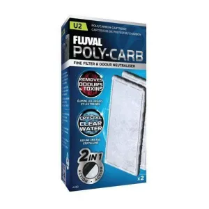 Fluval U2 Filter Poly/Carbon 2 Pack