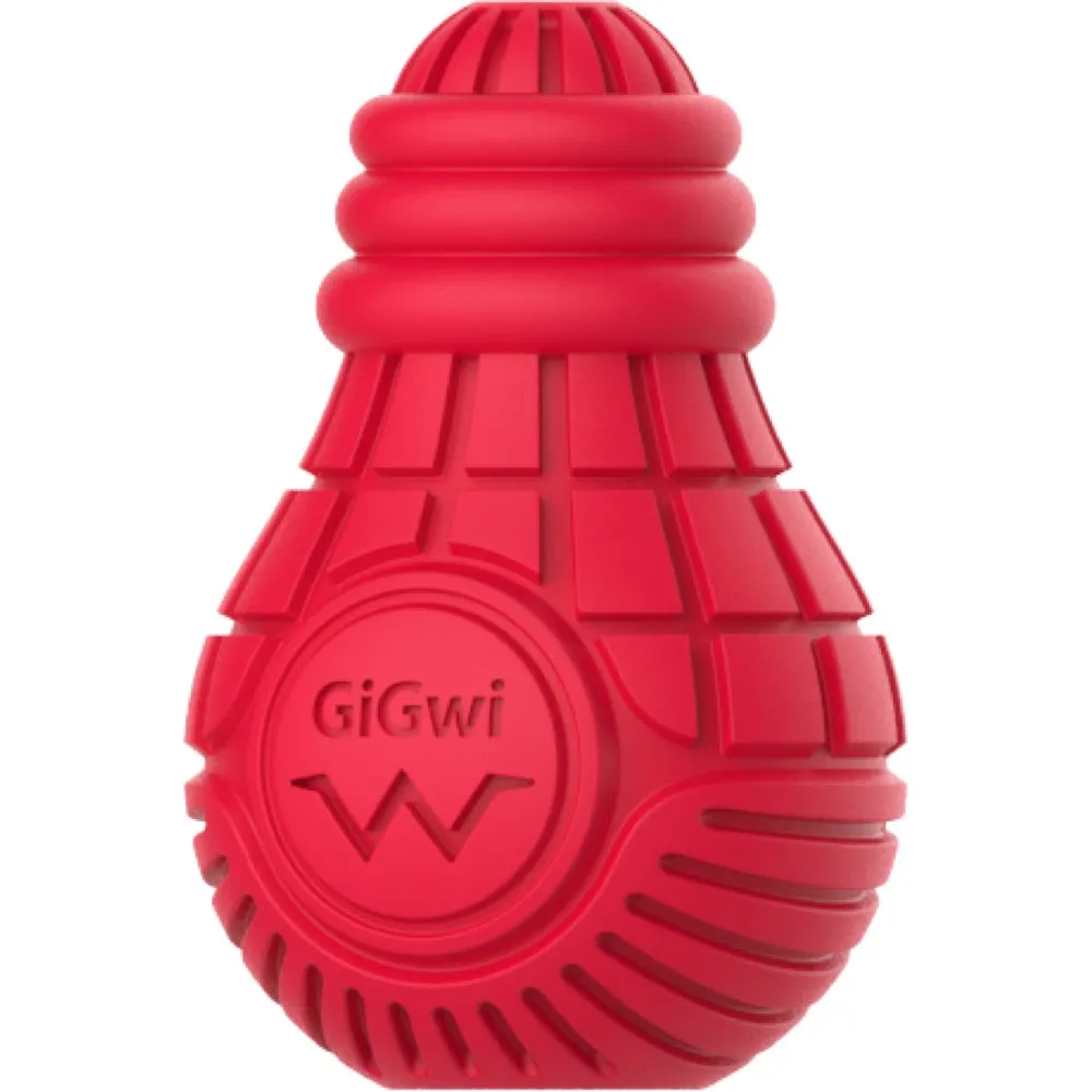 GiGwi Bulb Treat Dispenser Rubber Dog Toy (Medium)