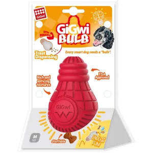 GiGwi Bulb Treat Dispenser Rubber Dog Toy (Medium)