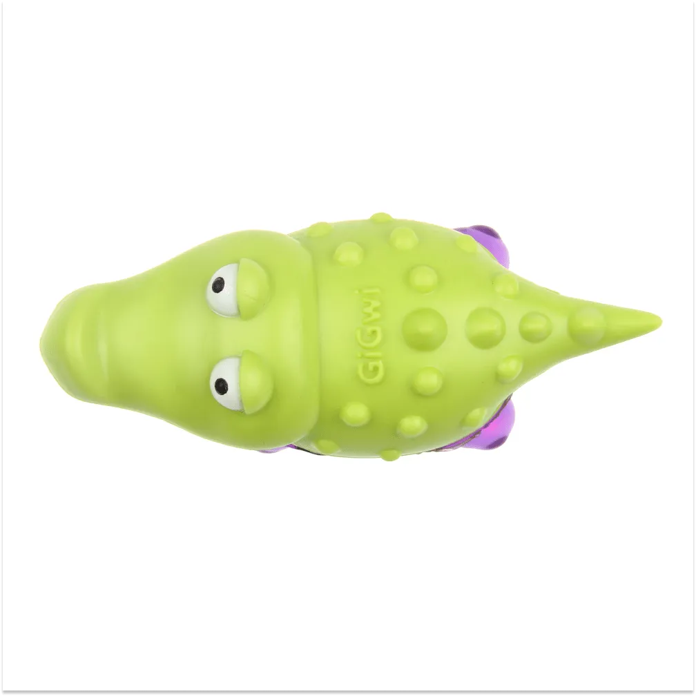 GiGwi Suppa Puppa Alligator Toy for Dogs (Green/Purple)