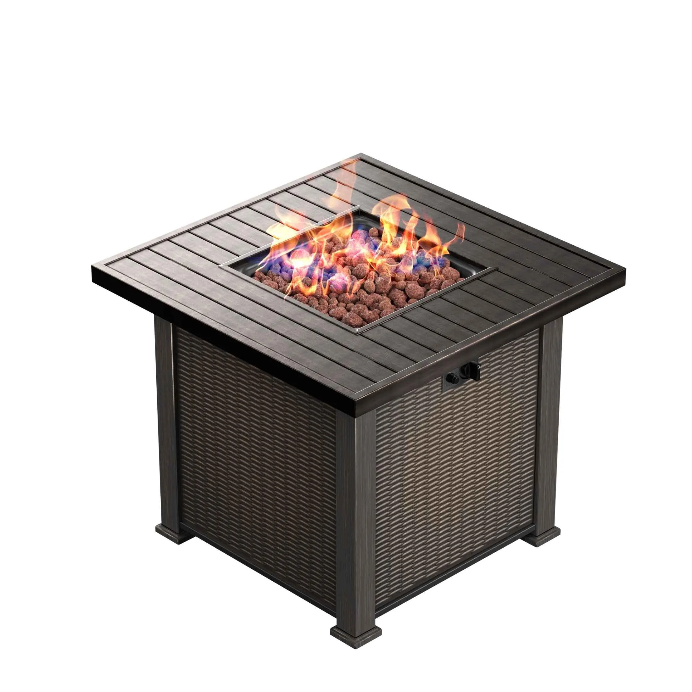 Hampshire 50,000 BTU Square Propane Gas Fire Pit Table