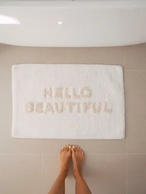 Hello Beautiful Tonal Bath Mat