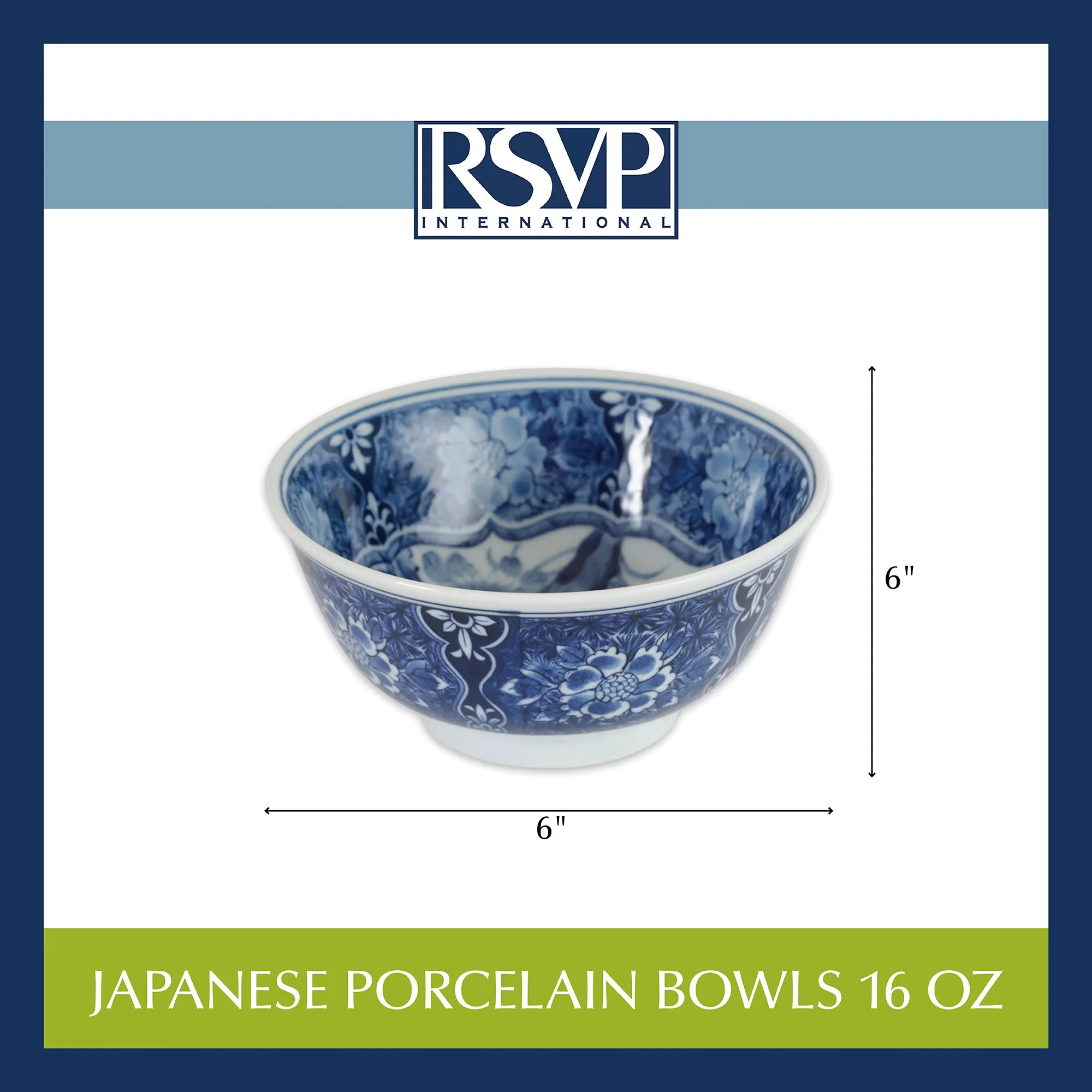 Japanese Porcelain Bowls 16 Oz