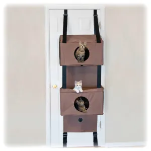 K&H Pet Products Hangin' Feline Funhouse Cat Furniture, Tan, Small, 70" X 22" X 12"