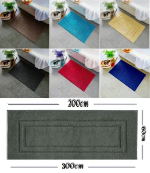 Luxury Extra Large Bath Mat 100% Egyptian Cotton Floor Mats Bath Rugs Water Absorbent Bathroom Toilet Pedestal Carpet Mats