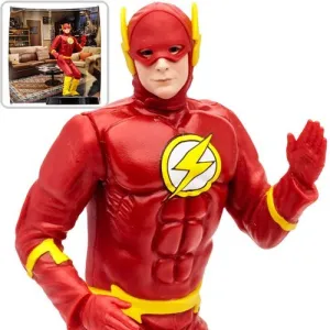 McFarlane Movie Maniacs WB 100: Sheldon Cooper as The Flash (Big Bang Theory)