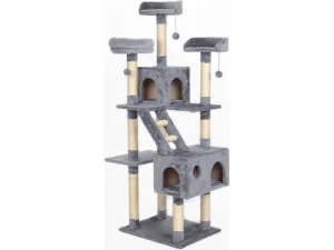 Multi layered luxury cat climbing frame with cat nest