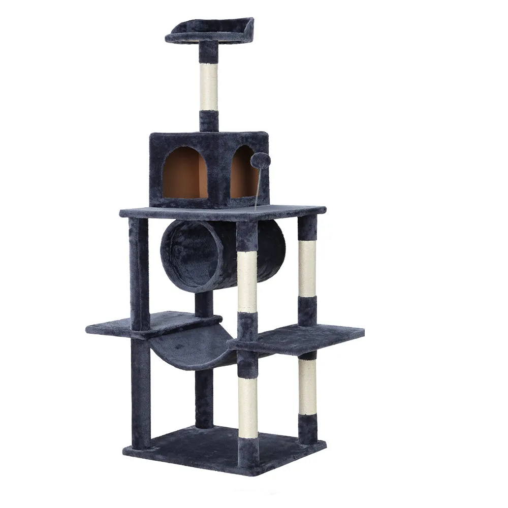 Multi-Level Cat Tree, Sisal Posts, Plush Velvet | i.Pet