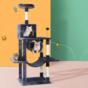 Multi-Level Cat Tree, Sisal Posts, Plush Velvet | i.Pet