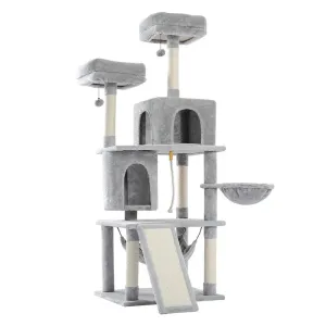 Multi-Level Cat Tree Tower with Scratching Post and Cozy Condo