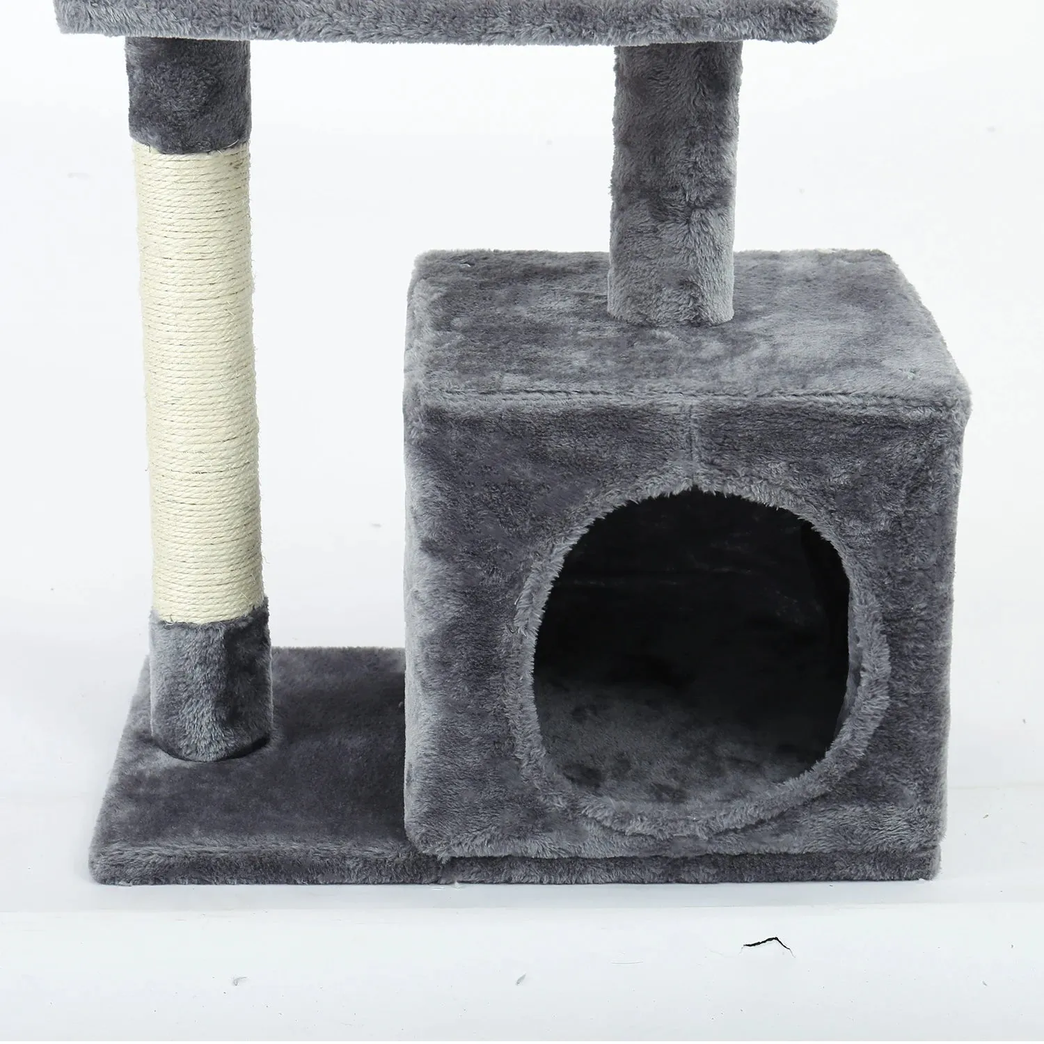 Multi-Level Cat Tree Tower with Scratching Post and Cozy Condo