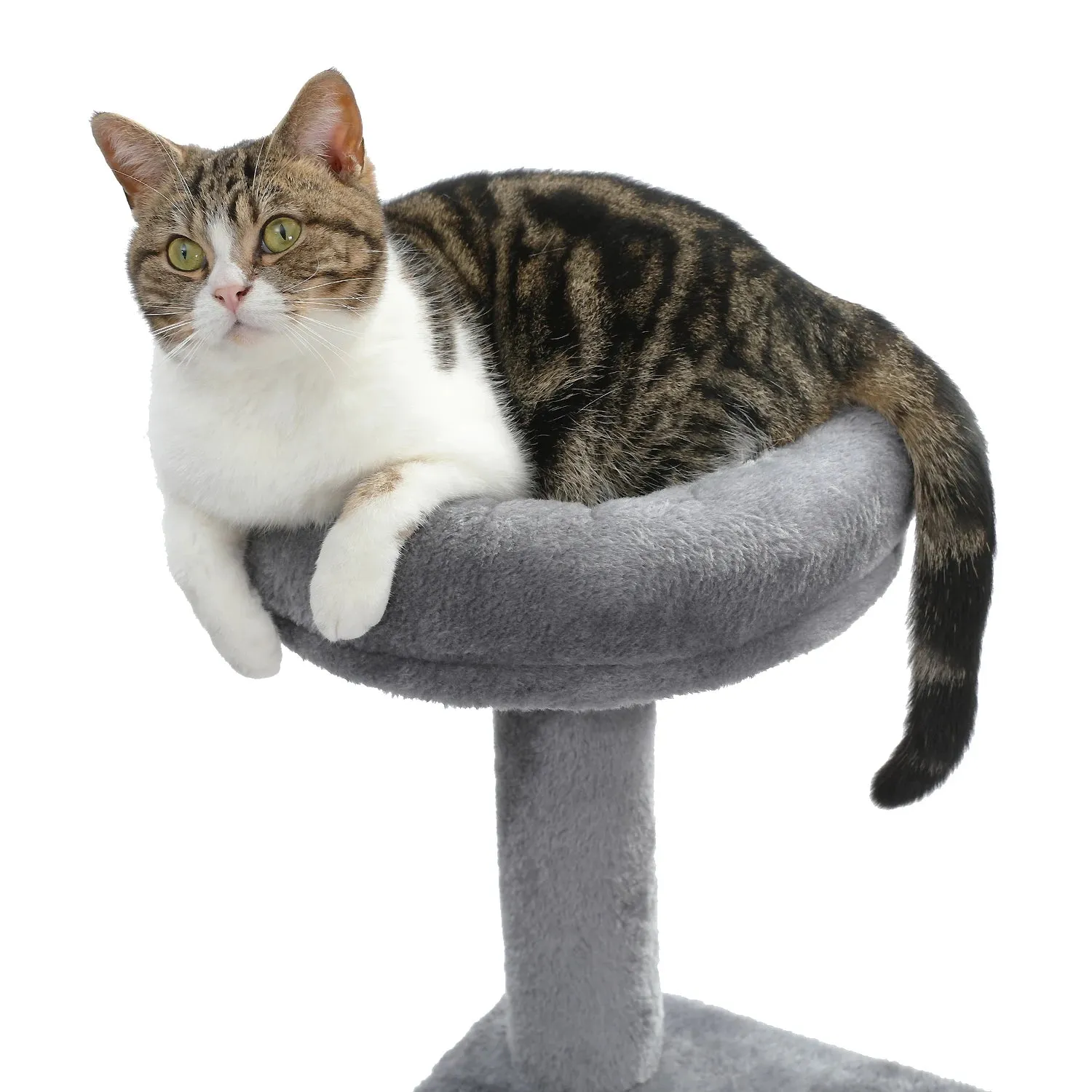 Multi-Level Cat Tree Tower with Scratching Post and Cozy Condo