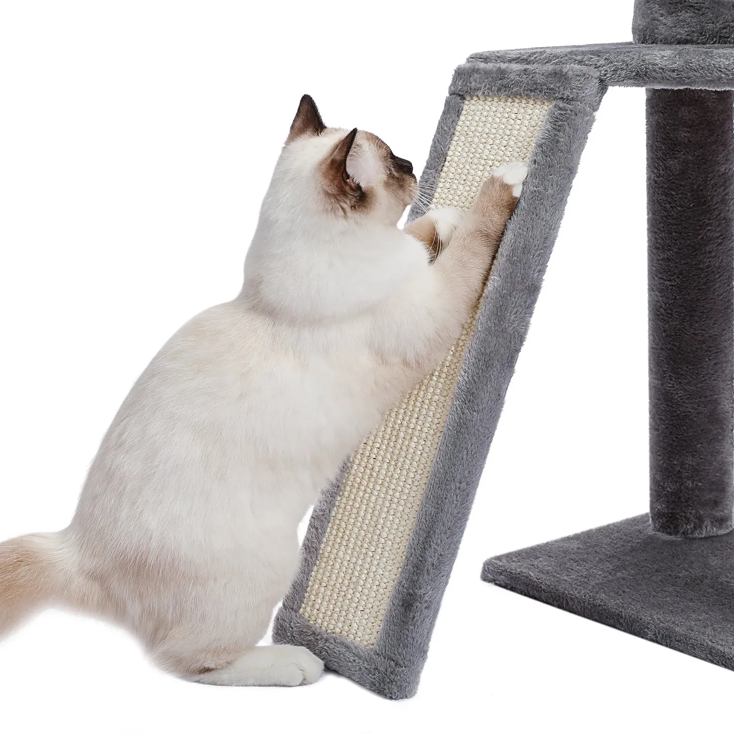 Multi-Level Cat Tree Tower with Scratching Post and Cozy Condo