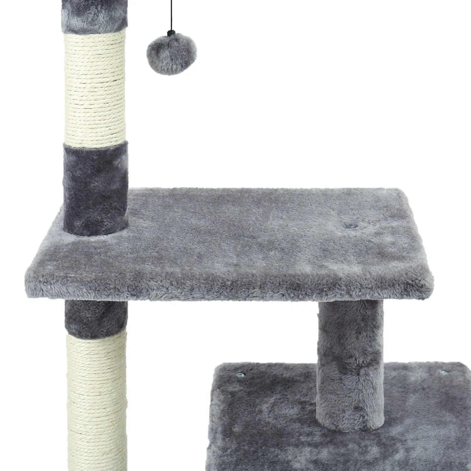 Multi-Level Cat Tree Tower with Scratching Post and Cozy Condo