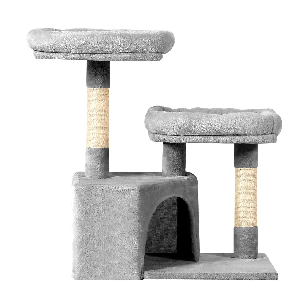 Multi-Level Cat Tree with Sisal Posts and Plush Cover i.Pet