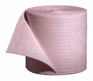 New Pig 150 ft Absorbent Roll, Fluids Absorbed: Chemical, Hazmat, Heavy, 20.1 gal, 1 EA - MAT303