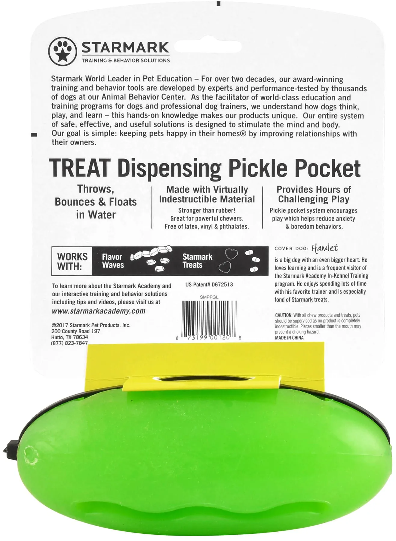 Pickle Pocket Treat Dispensing Toy