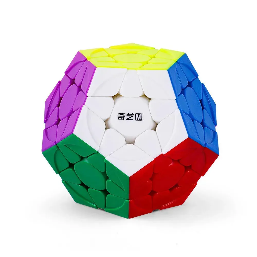 QIYI Stickerless Megaminx Magic Cube - Professional 12-Sided Speed Puzzle for Kids and Educational Play