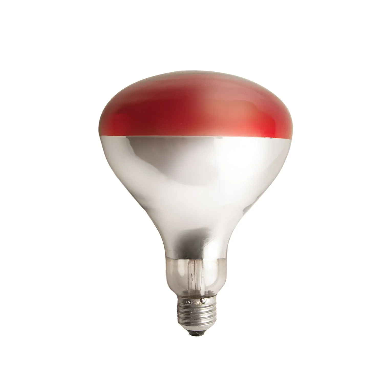 Red Heat Lamp Bulb, 250 watt/120v