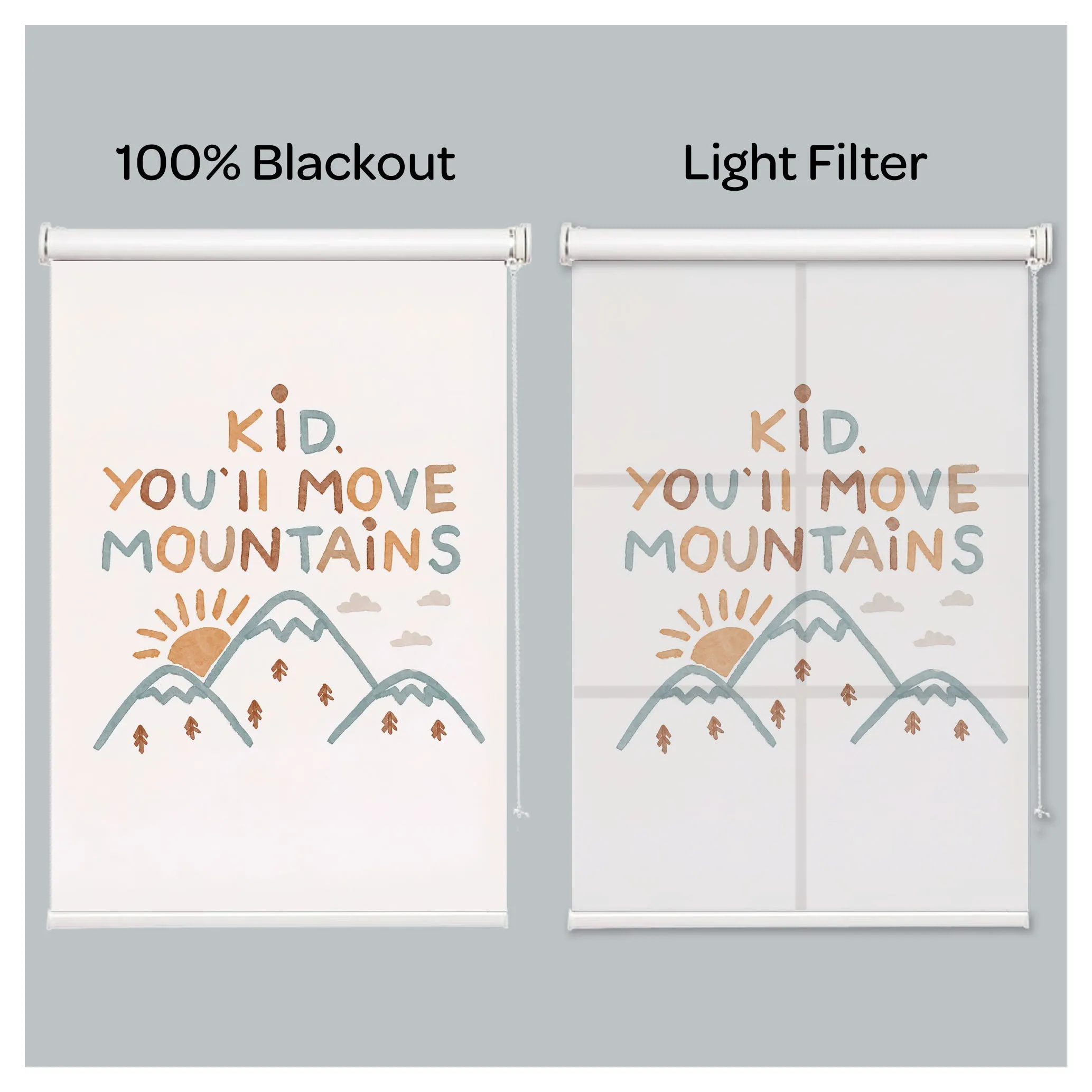 Scenic Mountain Road Landscape Adobe Style Window Roller Shade