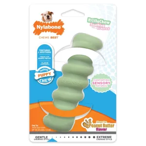 Sensory Material Puppy Teething Toy, Peanut Butter, Small/Regular, Up to 25 Ibs.