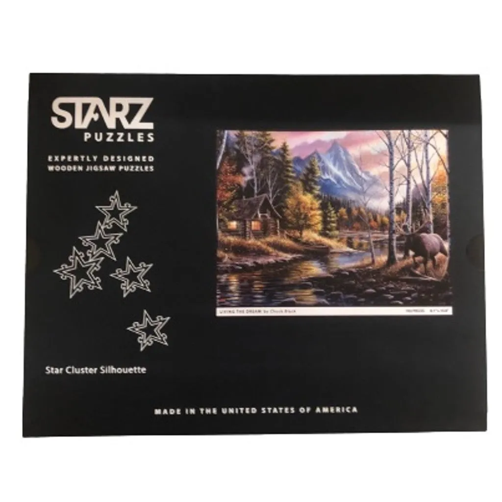 Starz Puzzles Laser Cut Wood Puzzle, Living The Dream, 163 Pieces