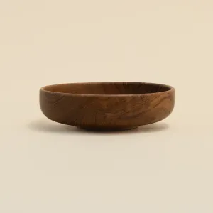 Teak Shallow Bowl