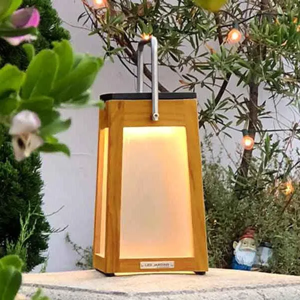 Tecka Teak Solar Powered LED Lantern