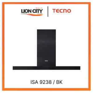 Tecno Uno ISA 9238 / BK Island Hood Full Black 90cm,LCD Sensor