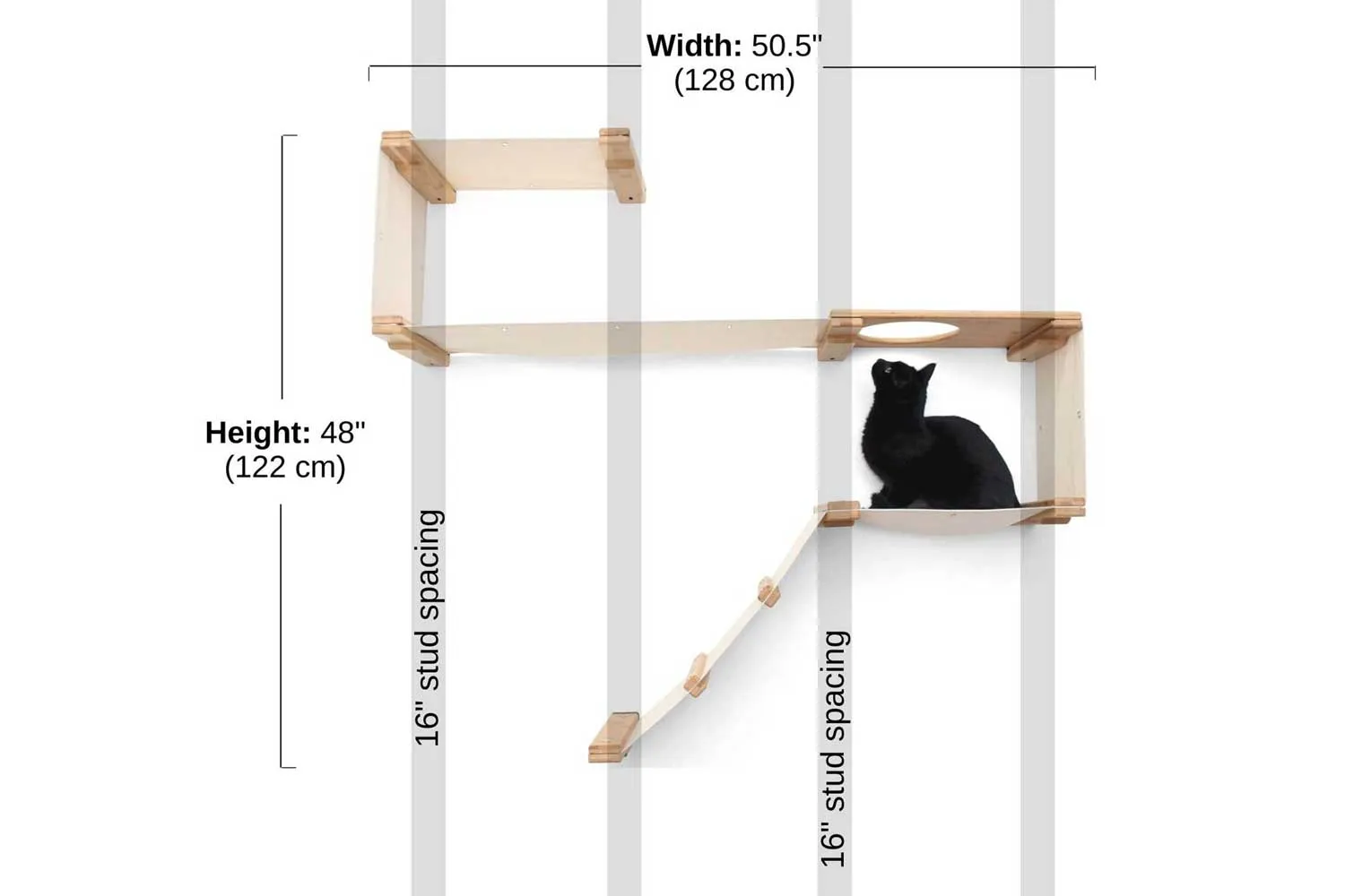 The Play Cat Condo - A Wall-Mounted Cat Tree - by Catastrophic Creations