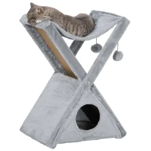 Two-Level Cat Tree Tower, 65cm - Grey