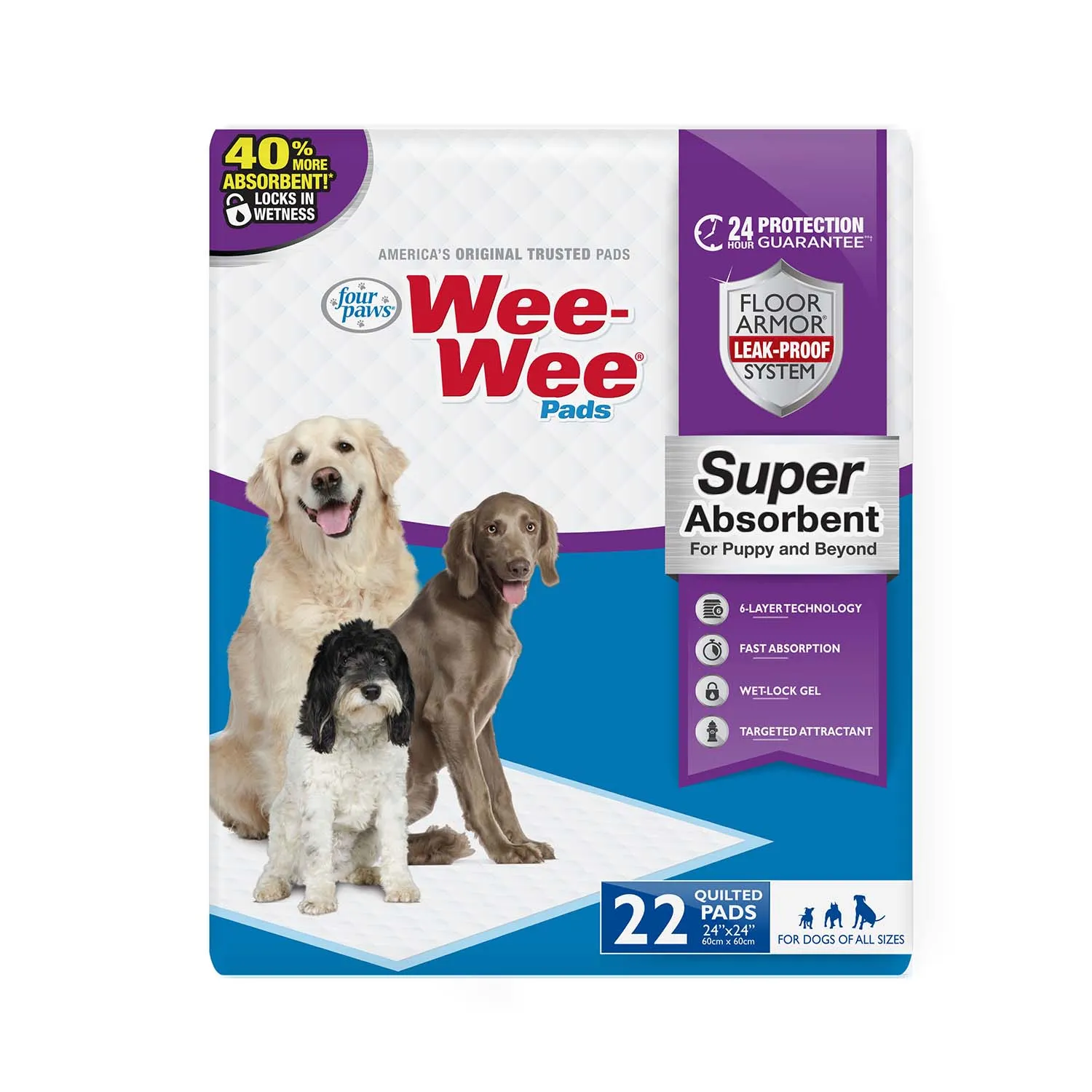 Wee-Wee Super Absorbent Pads for Dogs