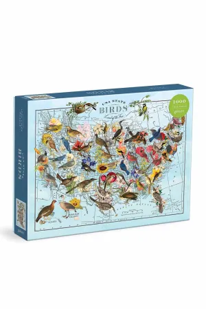 WENDY GOLD USA STATE BIRDS 1000 PC PUZZLE