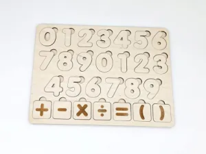 Whittlewud Children's Educational toy. Math's Number Shapes Montessori Early Childhood Education Wooden Toys.